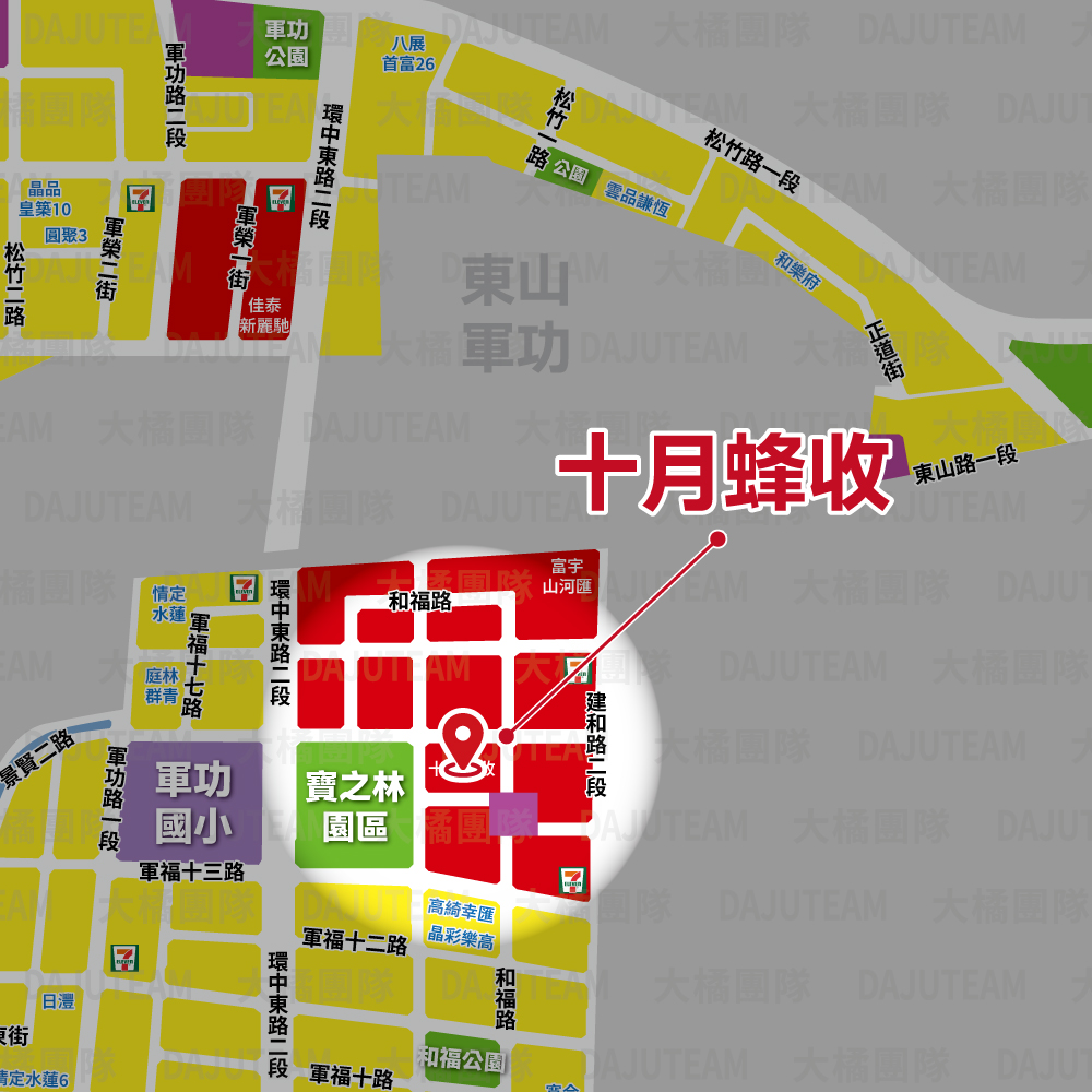 十月蜂收-位置圖