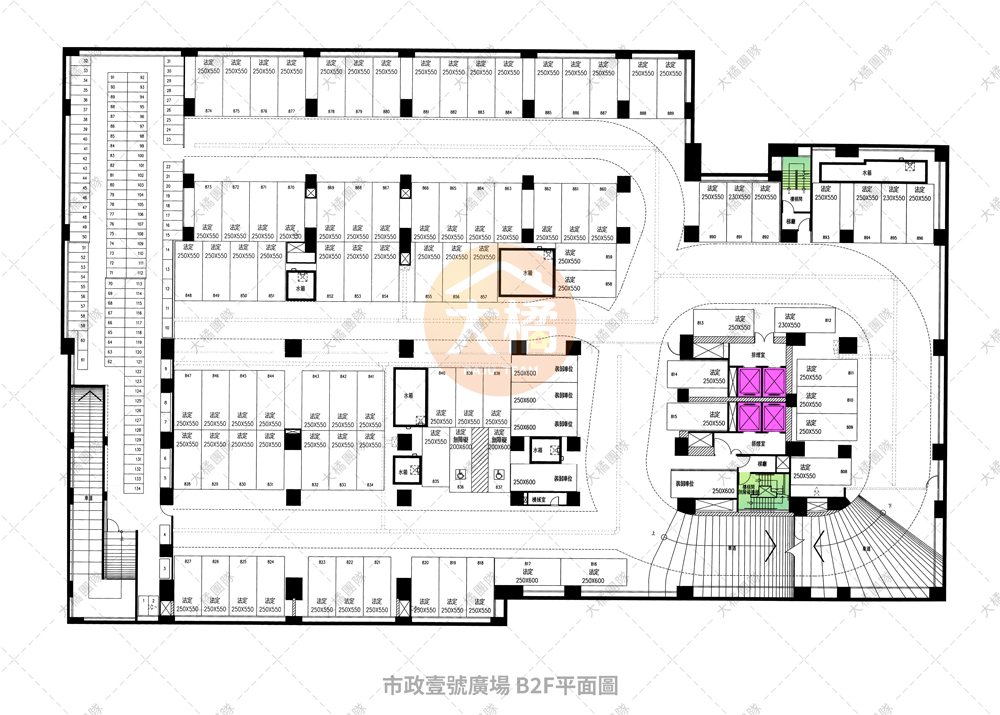 市政壹號廣場-B2F平面圖