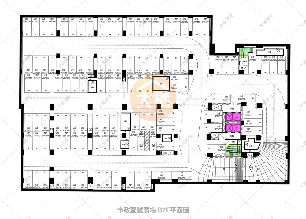 市政壹號廣場-B7F平面圖