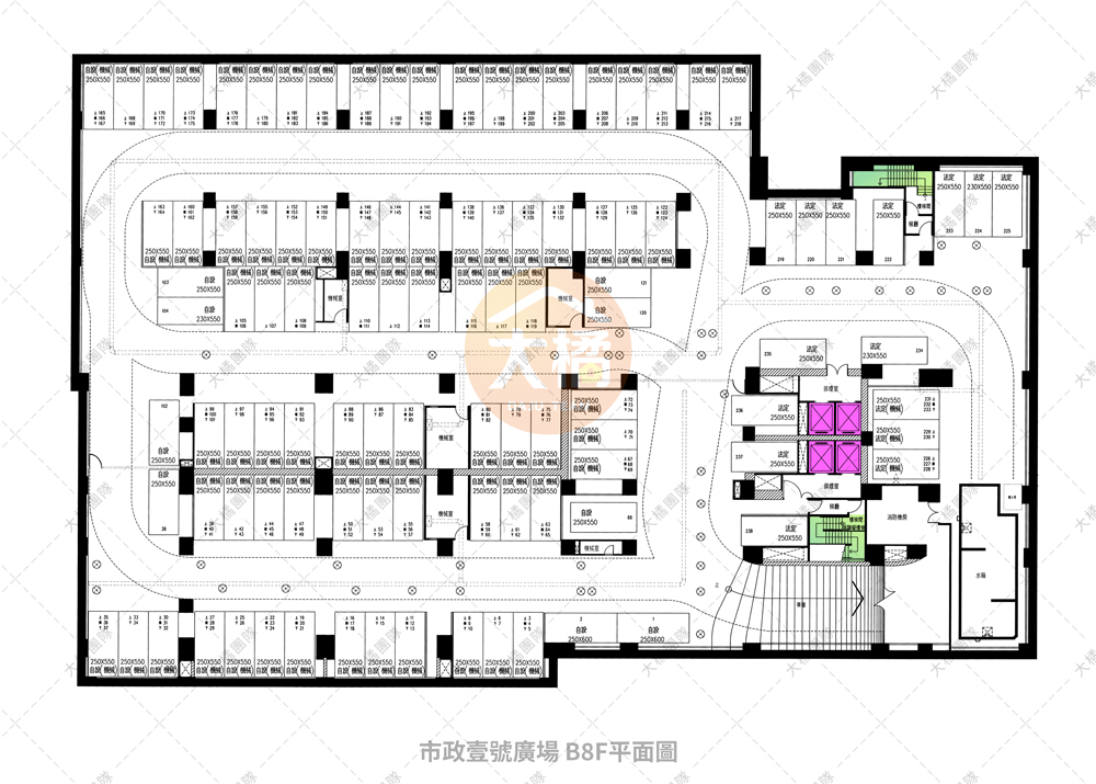 市政壹號廣場-B8F平面圖