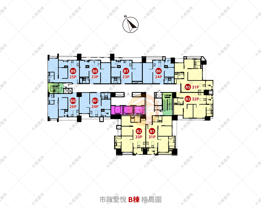 市政愛悅-格局平面圖
