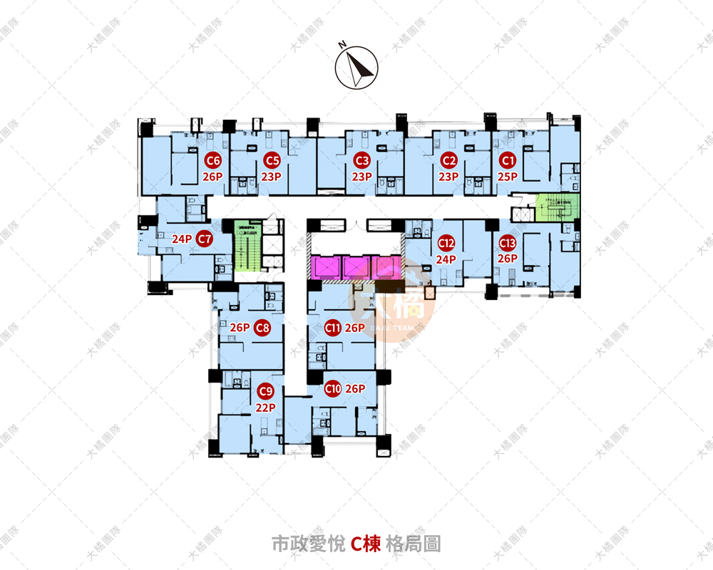 市政愛悅-格局平面圖