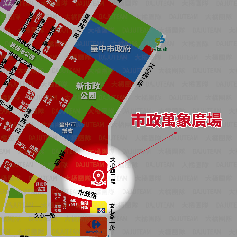 市政萬象廣場-位置圖