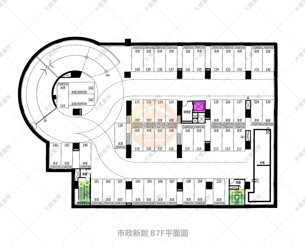 市政新銳-停車場配置B7F