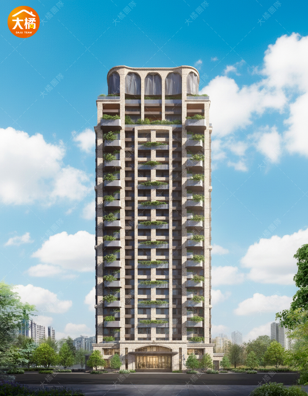 雙橡園1518模擬外觀