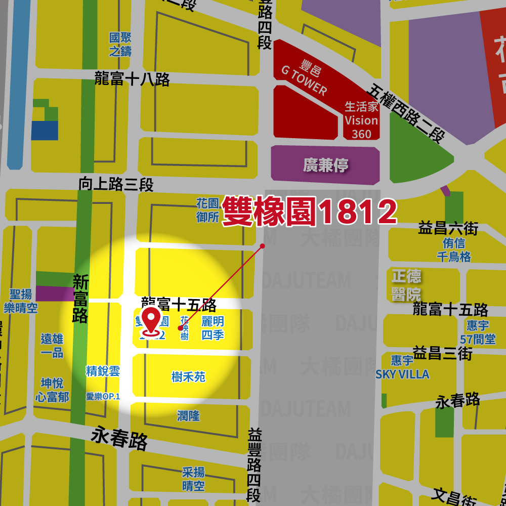 雙橡園1812-位置圖