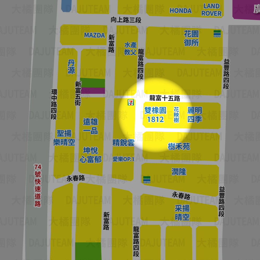 雙橡園1812-位置圖