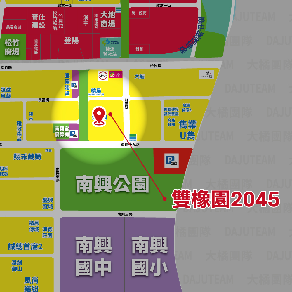 雙橡園2045-位置圖