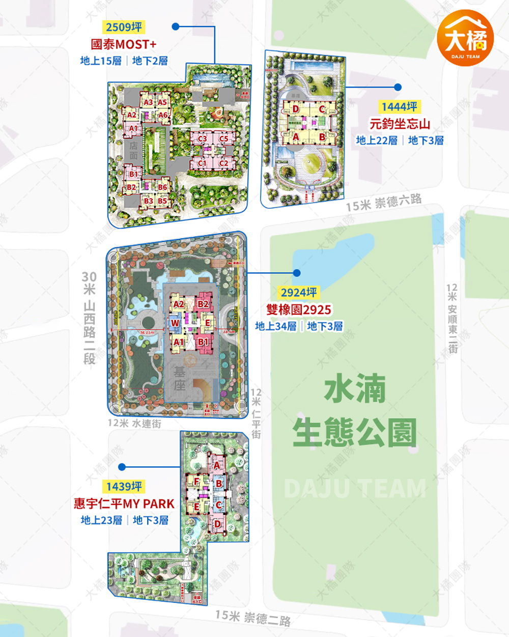 雙橡園2925-街廓圖
