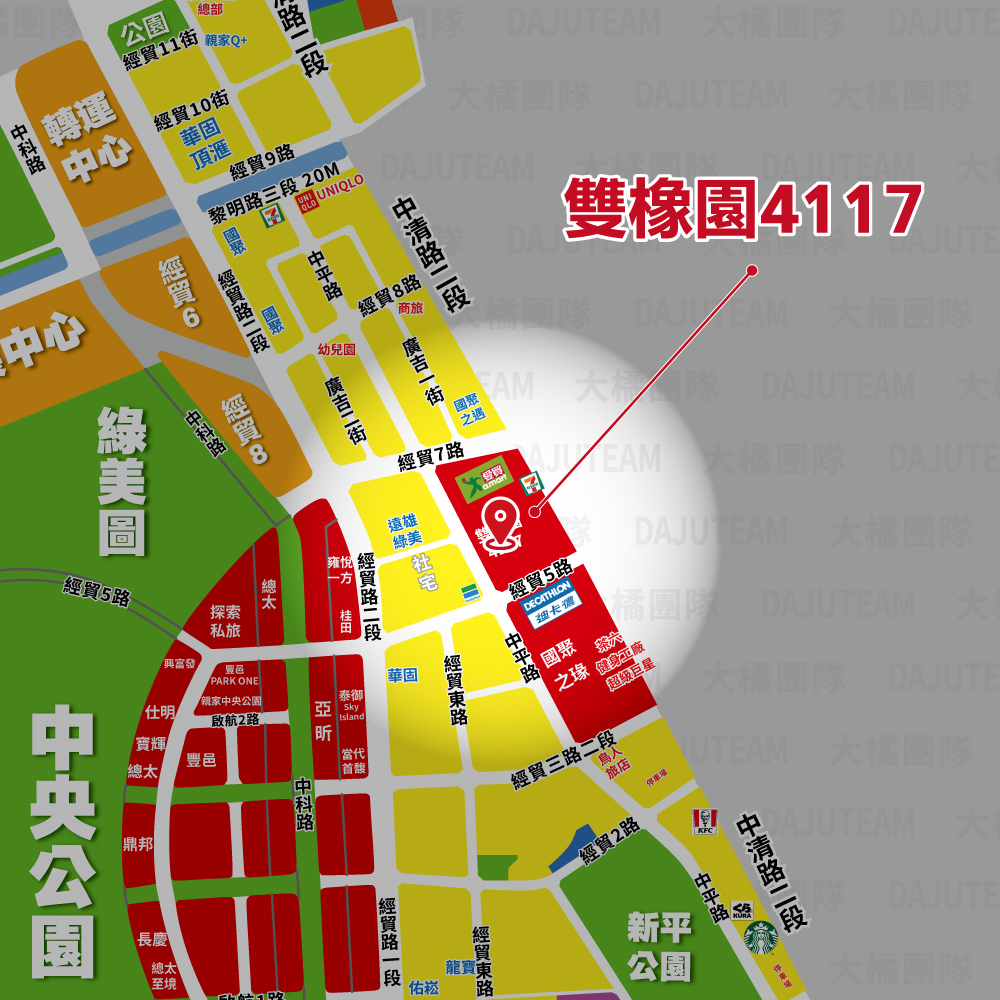 雙橡園4117-位置圖