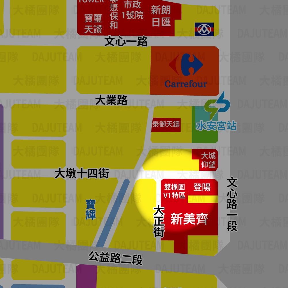 雙橡園V1特區-位置圖