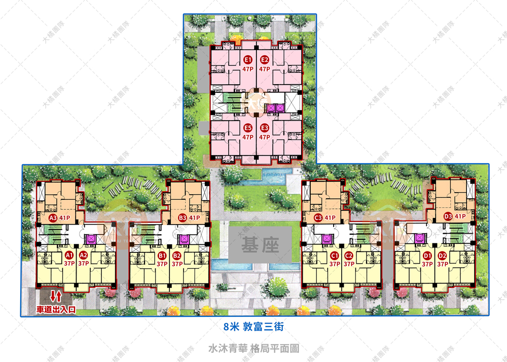 水沐青華-格局平面圖
