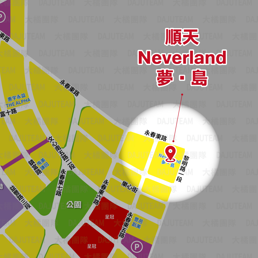 順天 Neverland 夢‧島-位置圖