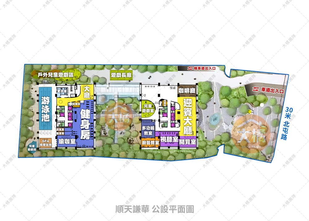 順天謙華-公設平面圖