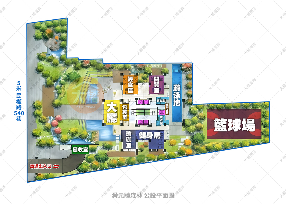 舜元睦森林-公設平面圖