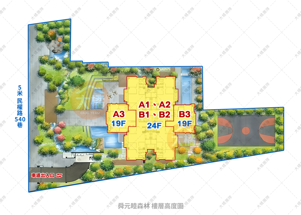 舜元睦森林-樓層高度圖