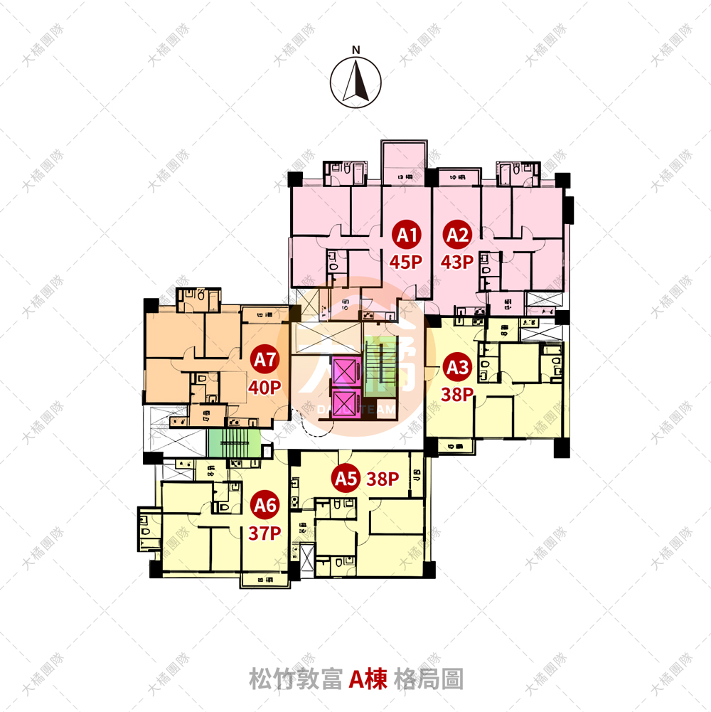 松竹敦富-A棟格局圖