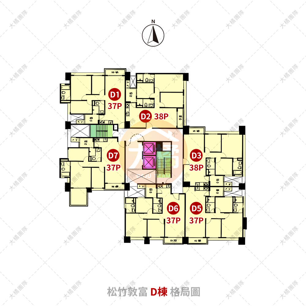 松竹敦富-D棟格局圖
