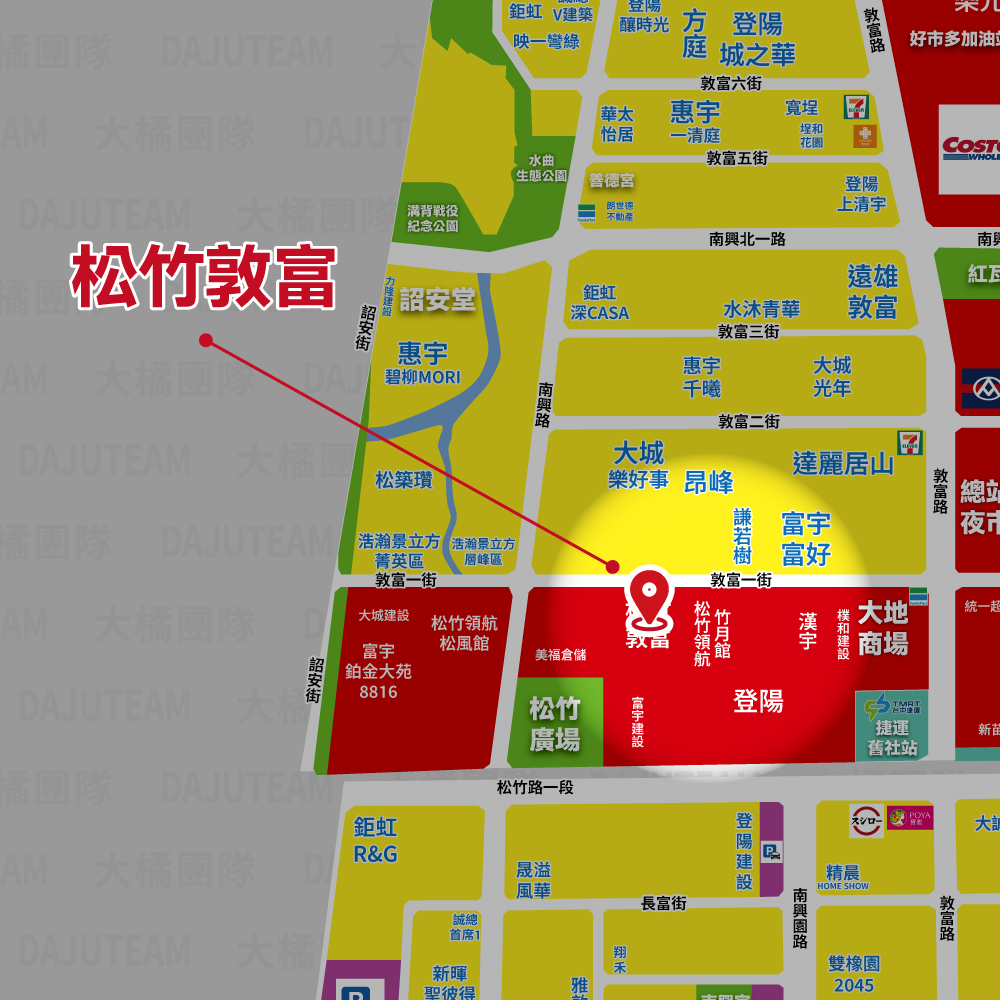松竹敦富-位置圖