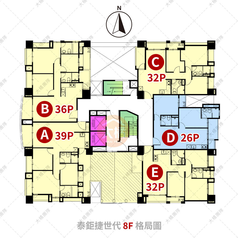 泰鉅捷世代-8F格局圖