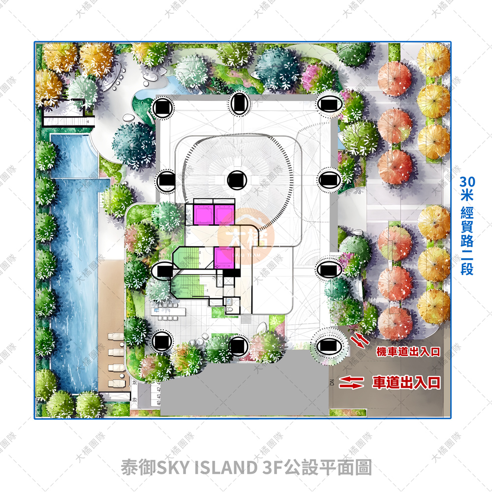 泰御Sky Island-3F公設平面圖