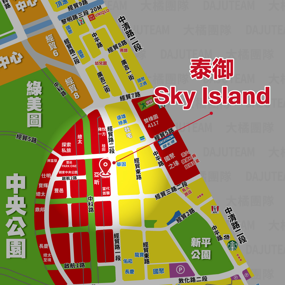 泰御Sky Island-位置圖