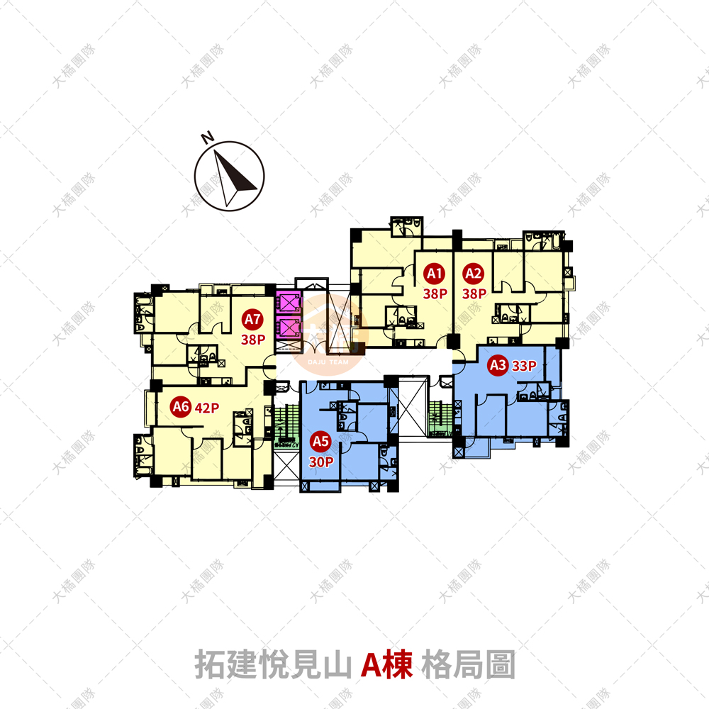 拓建悅見山-A棟格局圖