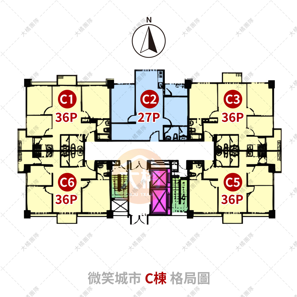 微笑城市-C棟格局圖