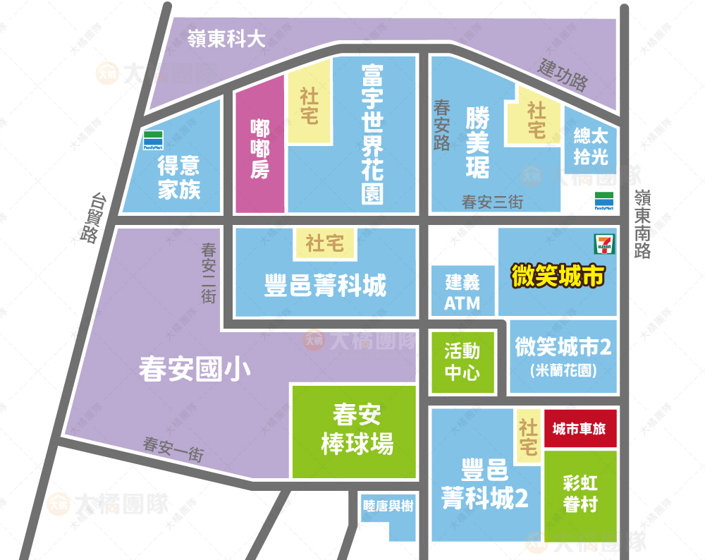 微笑城市-位置圖