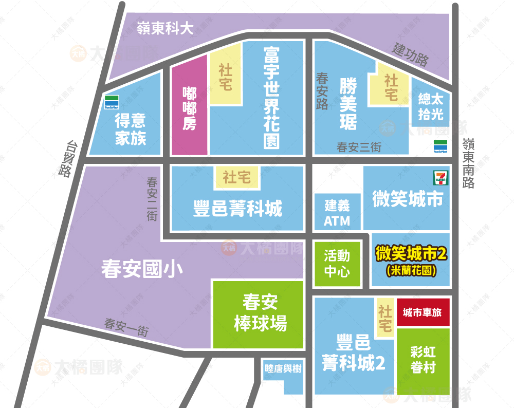 微笑城市2-位置圖