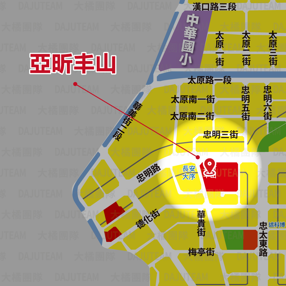 亞昕丰山-位置圖