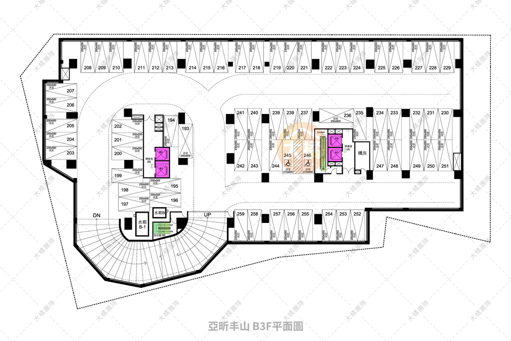 亞昕丰山-B3F平面配置