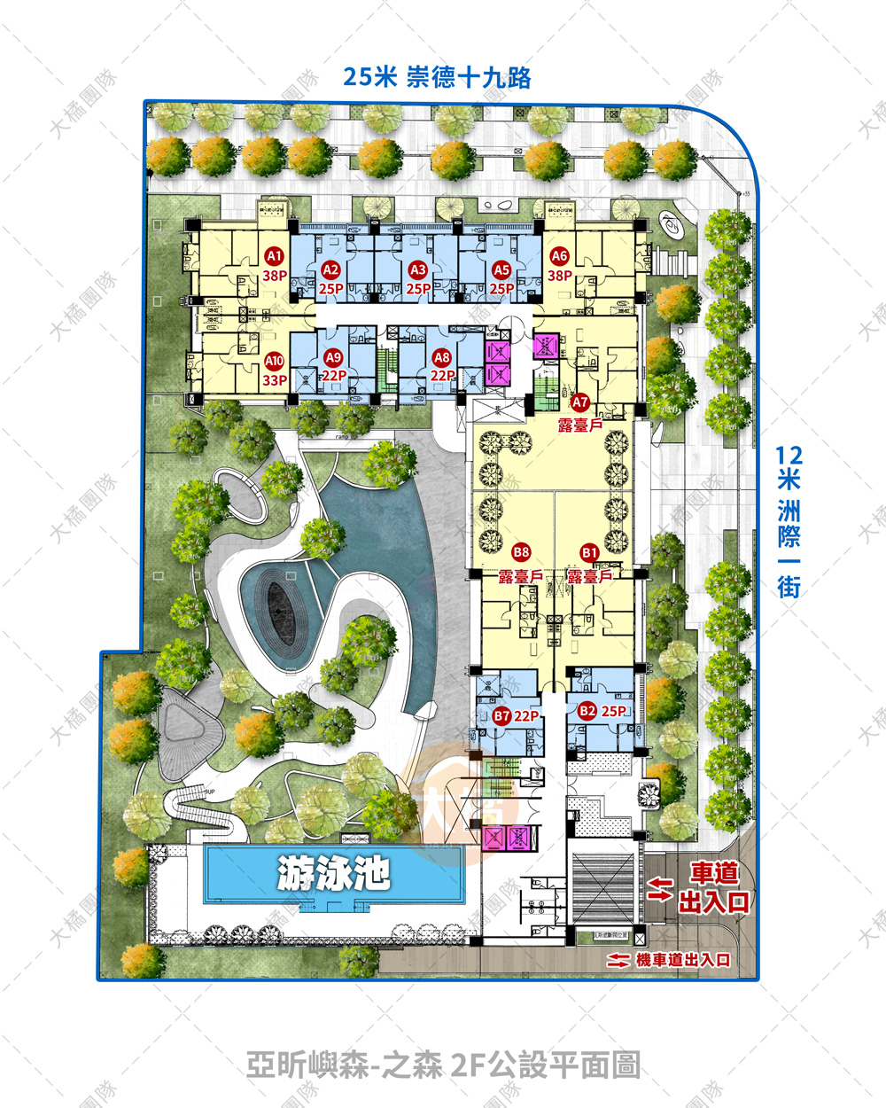 亞昕嶼森-之森-2F公設平面圖