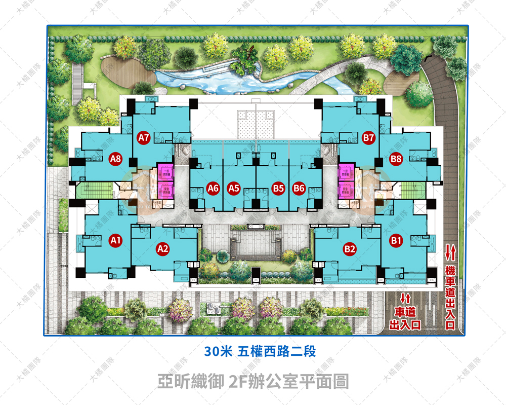 亞昕織御-2F辦公室平面圖