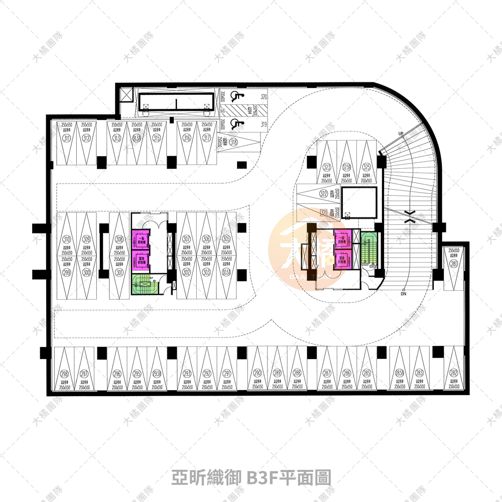 亞昕織御-B3F平面配置圖