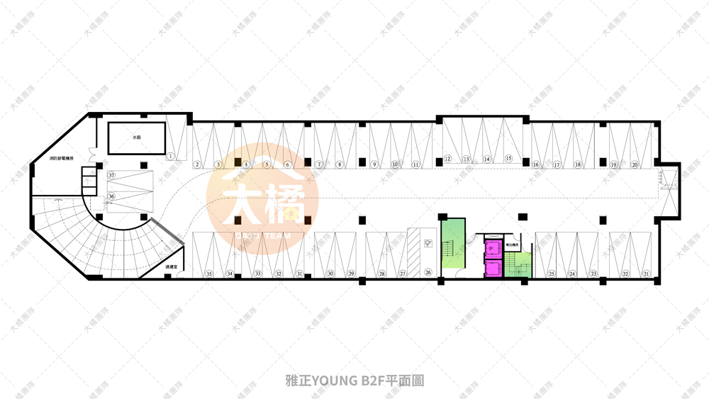 雅正YOUNG-停車場配置B2F