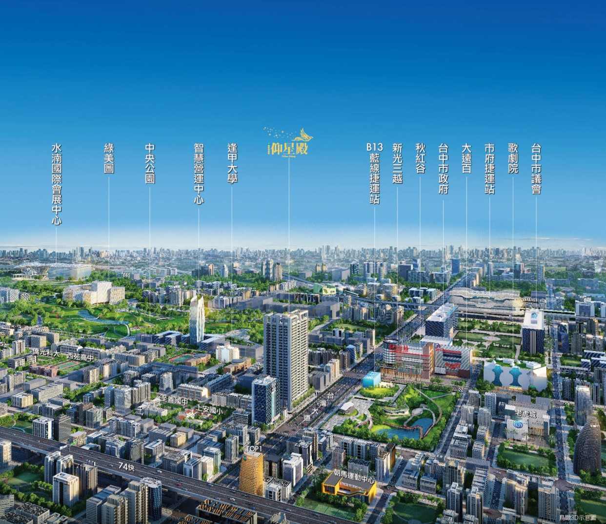 仰星殿-空拍圖