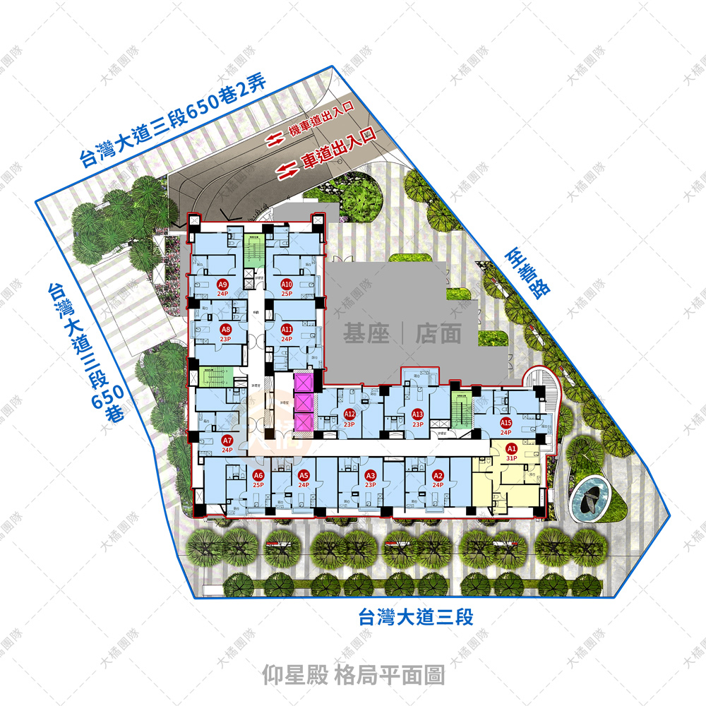 仰星殿-格局平面圖