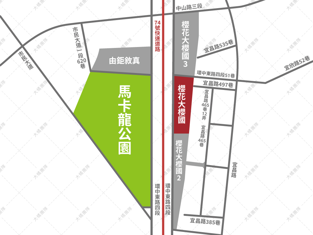 櫻花大櫻國-位置圖