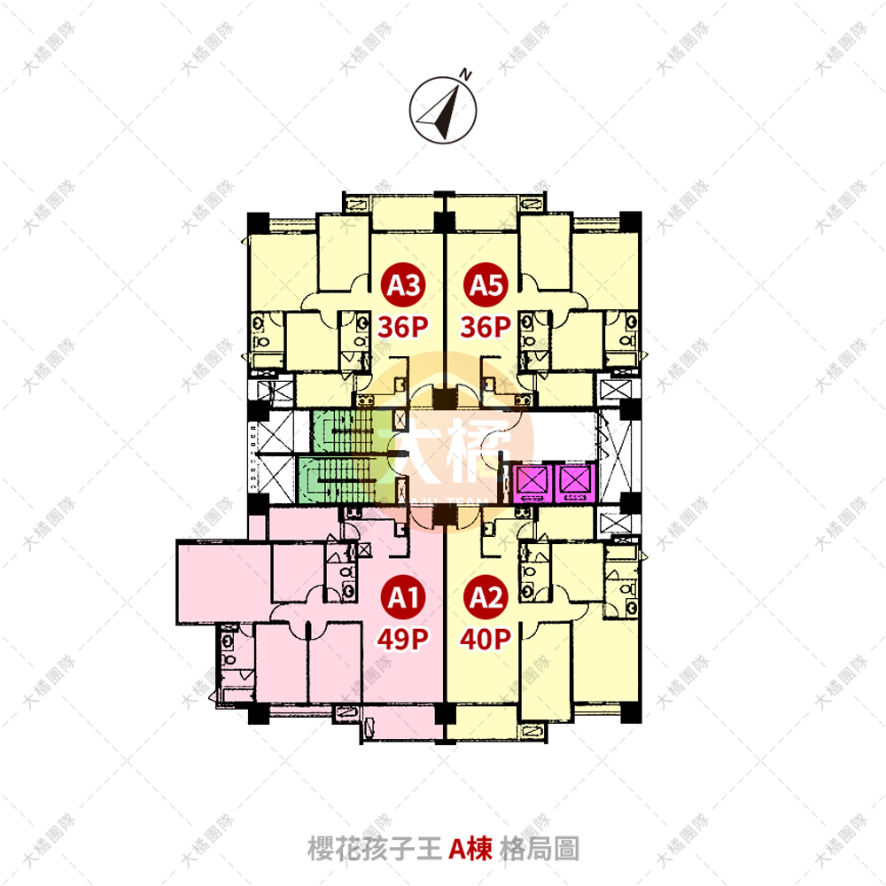 櫻花孩子王-A格局圖