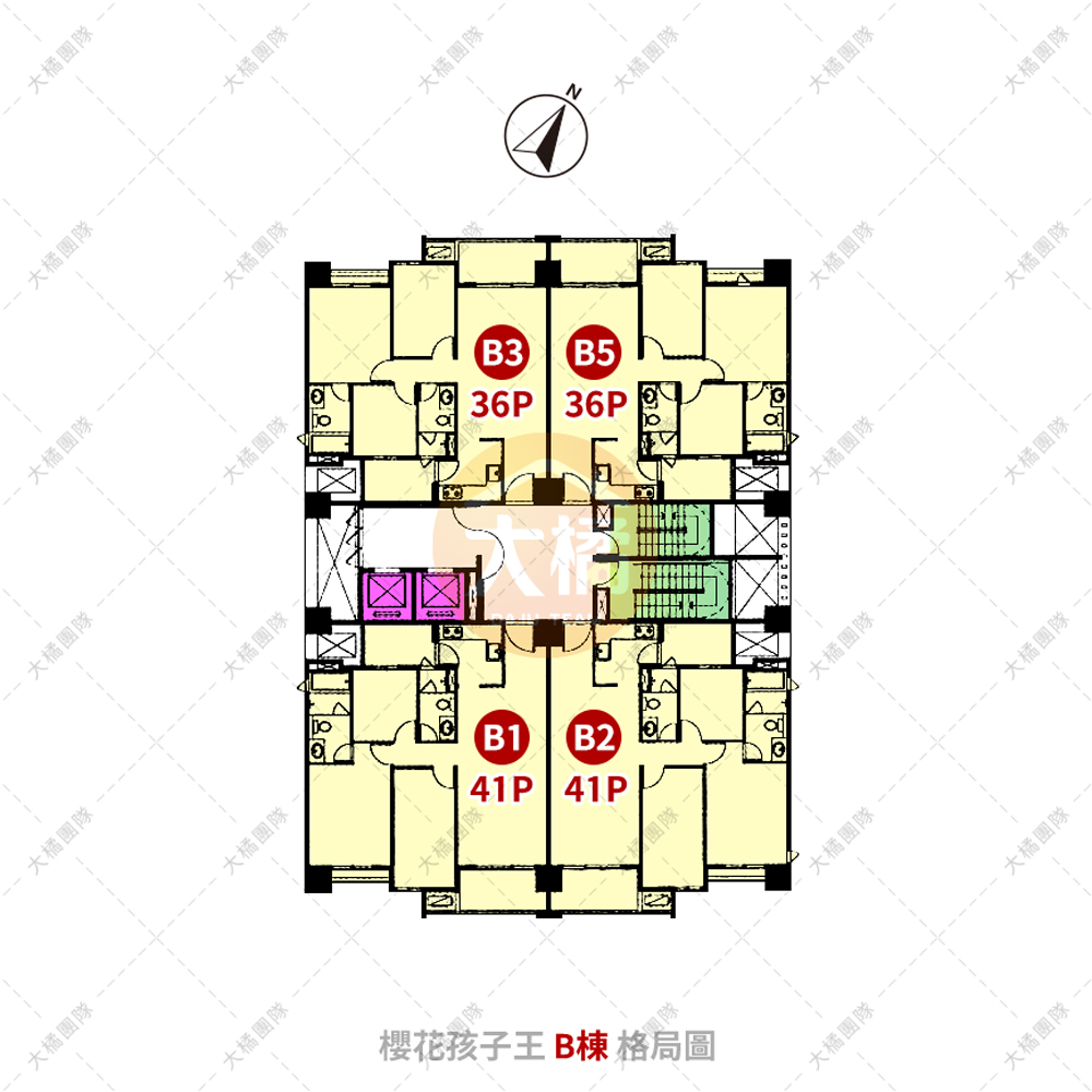 櫻花孩子王-B格局圖