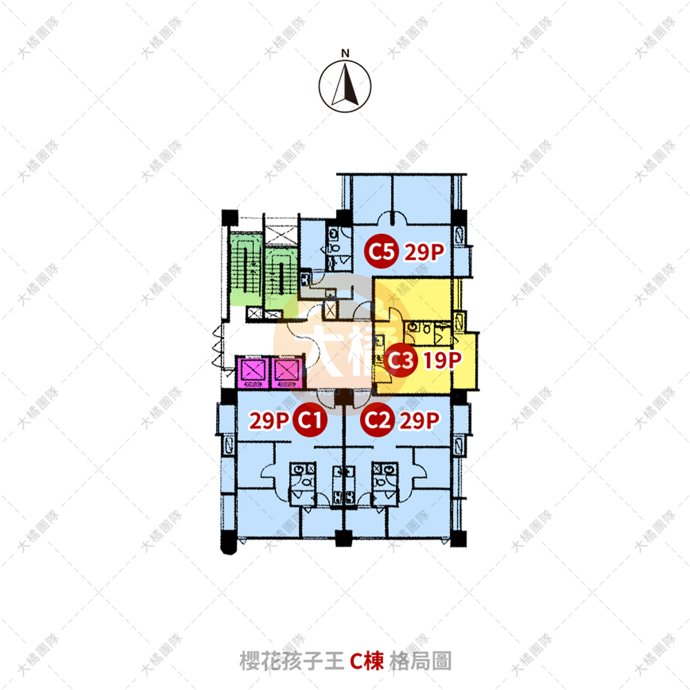 櫻花孩子王-C格局圖
