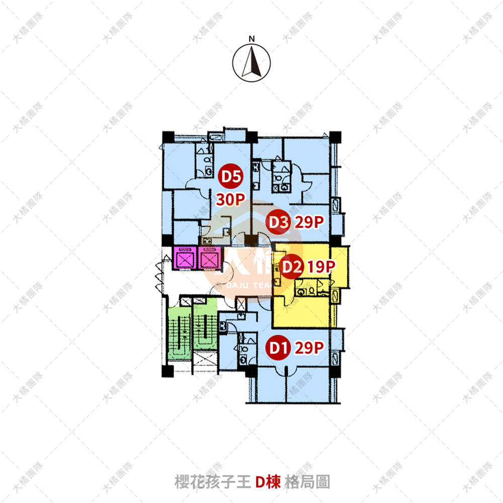 櫻花孩子王-D格局圖