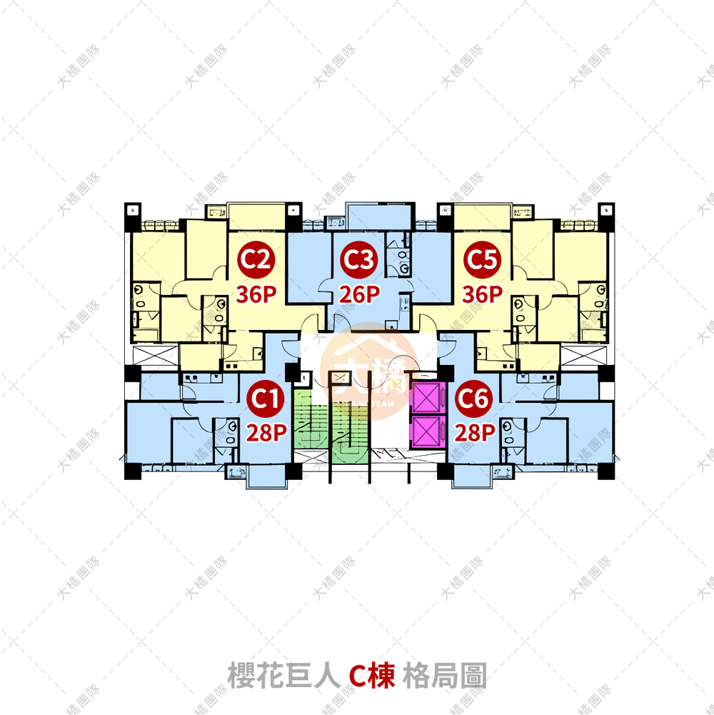 櫻花巨人-C棟格局圖