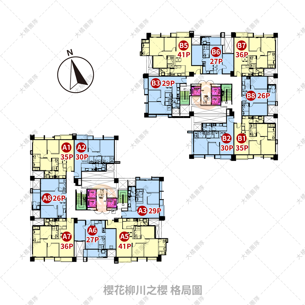 櫻花柳川之櫻-格局圖