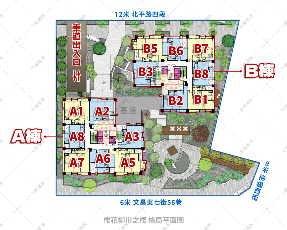 櫻花柳川之櫻-格局平面圖