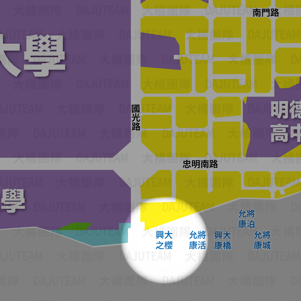 櫻花興大之櫻-位置圖