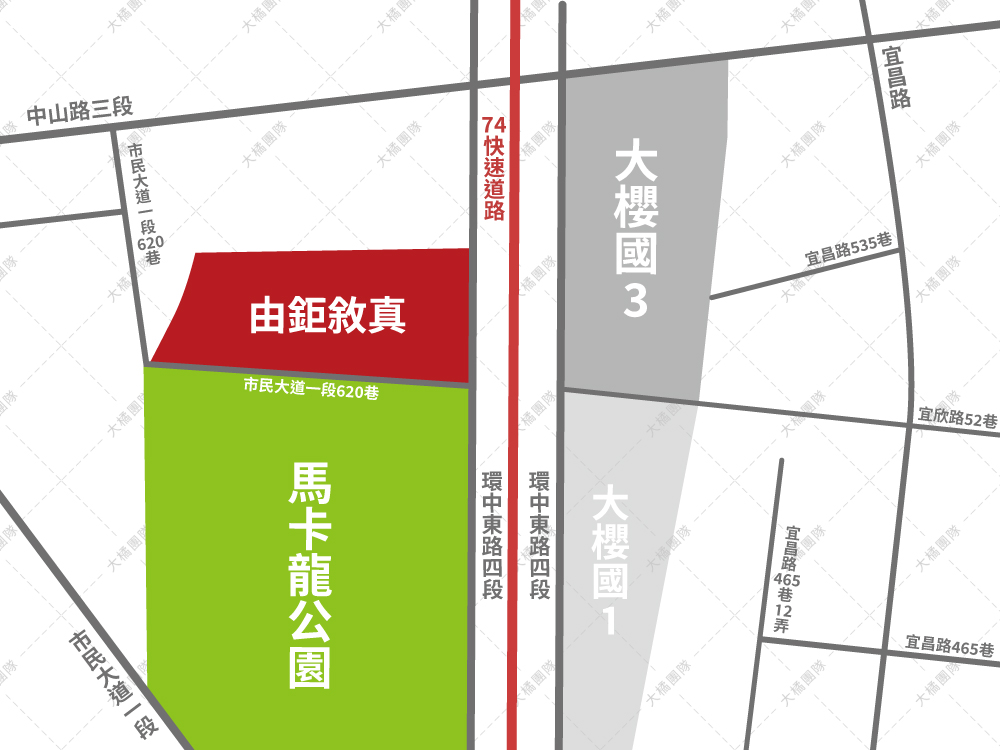 由鉅敘真-位置圖