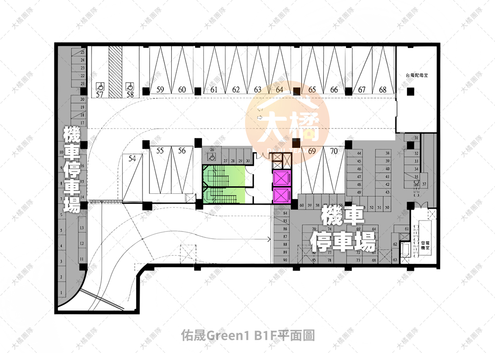 佑晟Green1-停車場配置B1F
