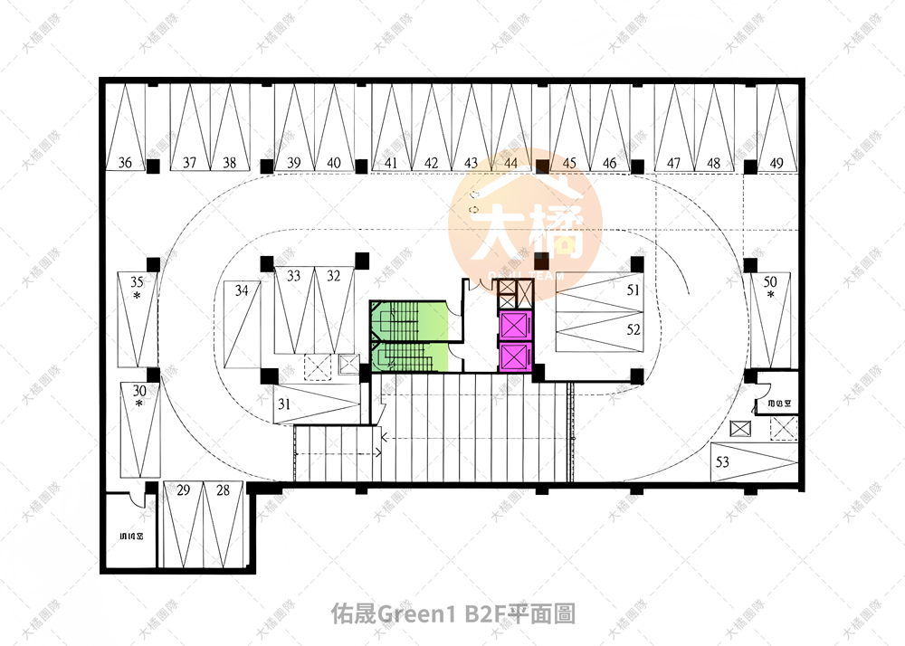 佑晟Green1-停車場配置B2F